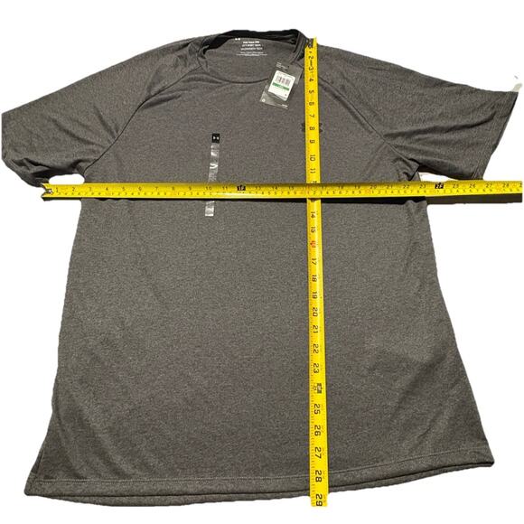 UA Tech 2.0 Men's Short Sleeve The Tech Tre Grey Size L 1326413 - Picture 2 of 4